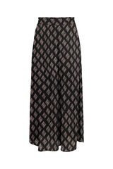 Only Falda larga estampada negro