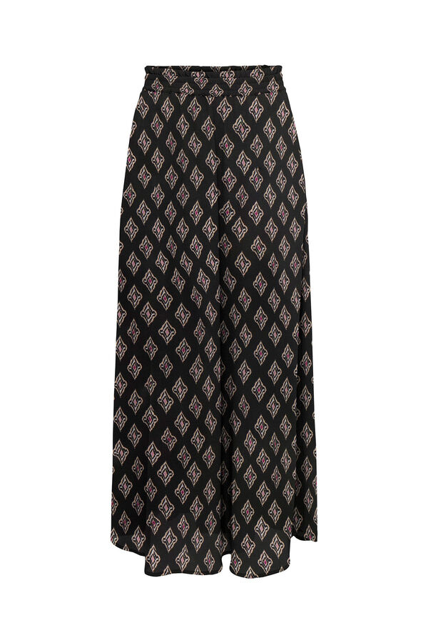 Only Falda larga estampada negro