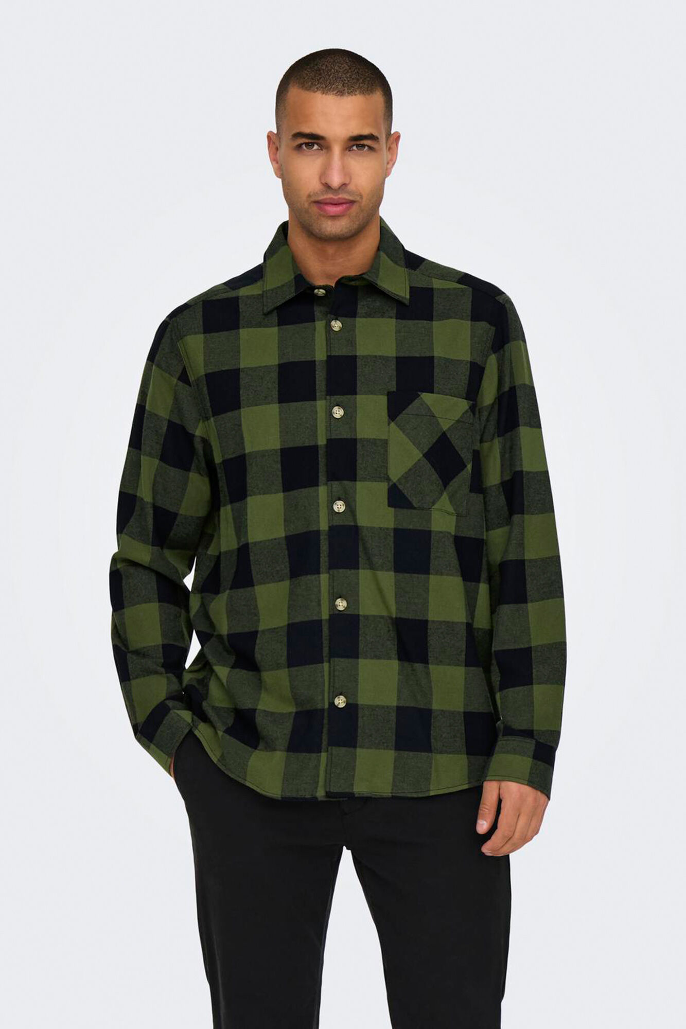 Only & Sons Camisa de cuadros regular fit