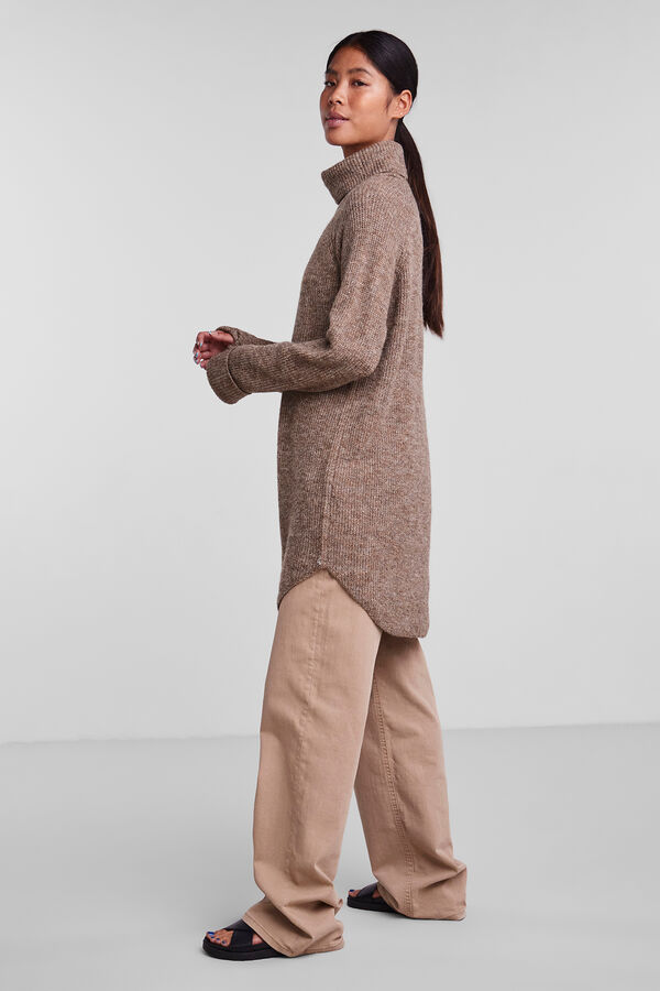 Pieces Camisola de malha  cru