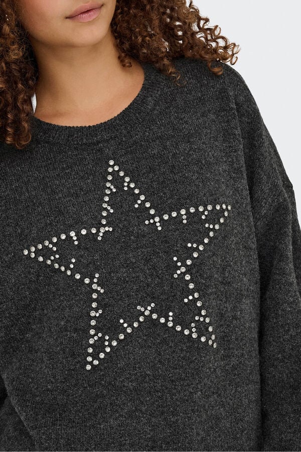 Only Jersey detalles joya gris