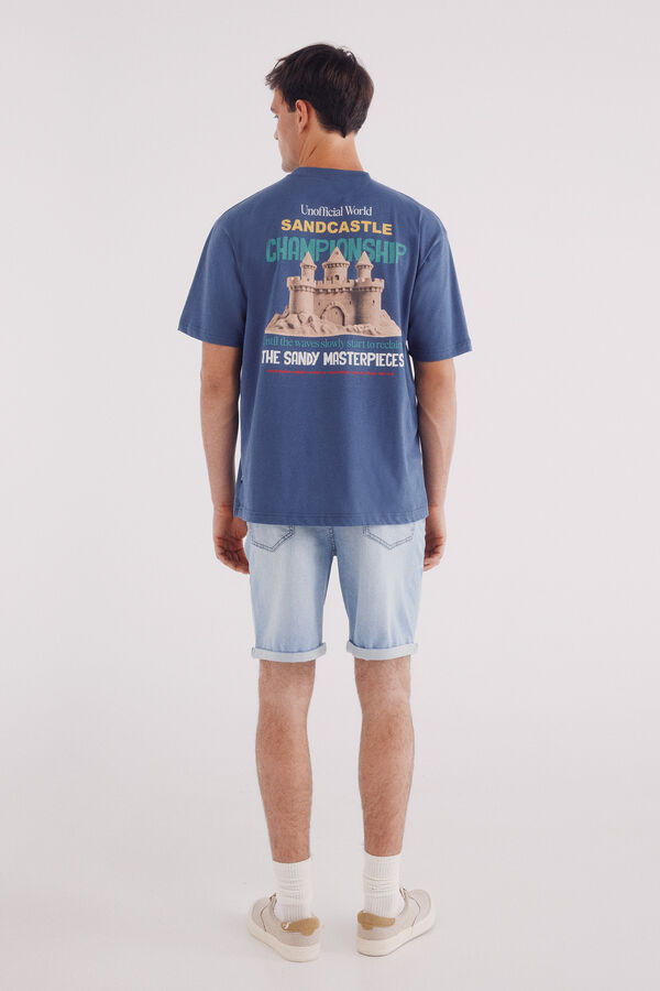 Springfield Bermuda vaquera ultra ligera regular fit azul