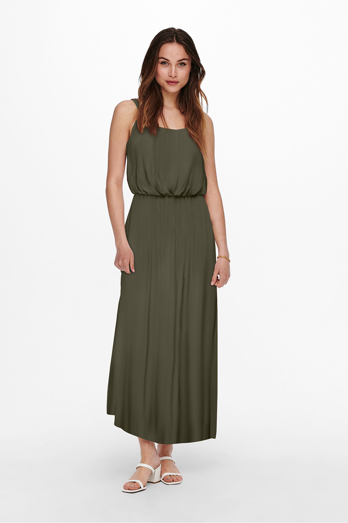 Only Vestido comprido com al&ccedil;as
