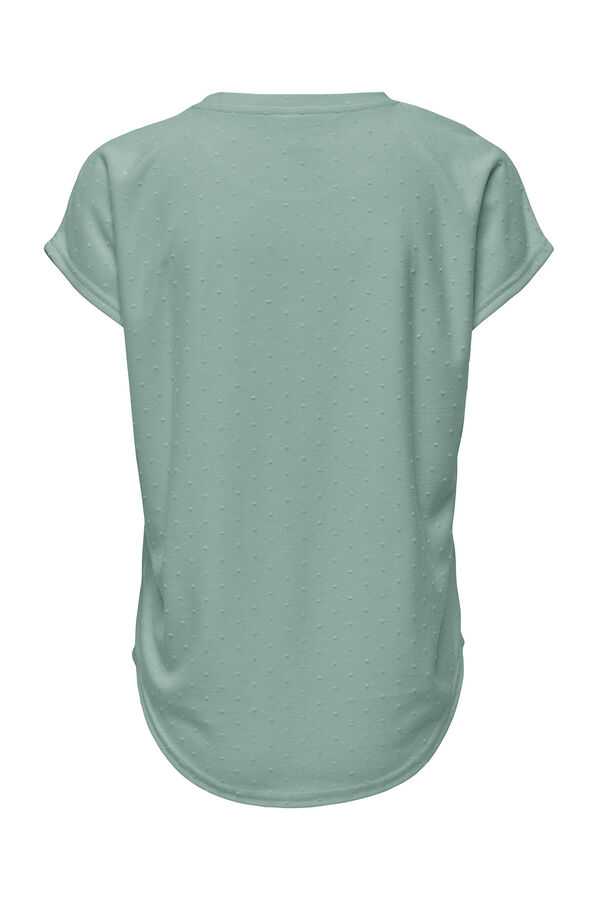 Only T-shirt plumeti bege