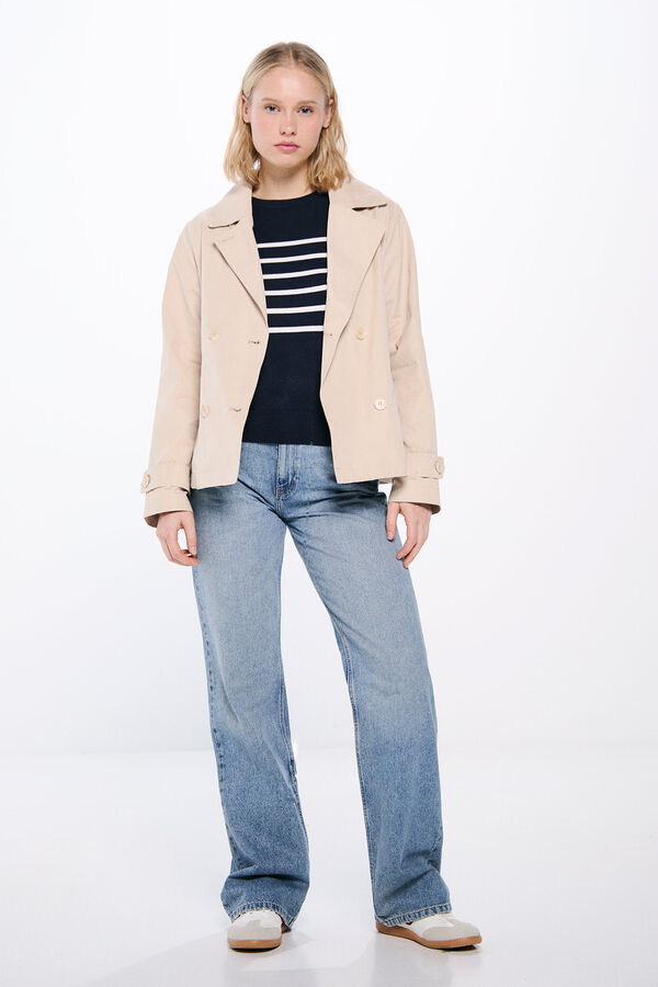 Springfield Jersey ligero botones pu&ntilde;os azul