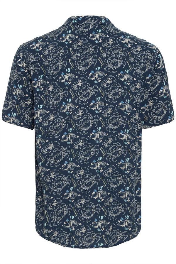 Blend Camisa de manga curta Bhascot  azul