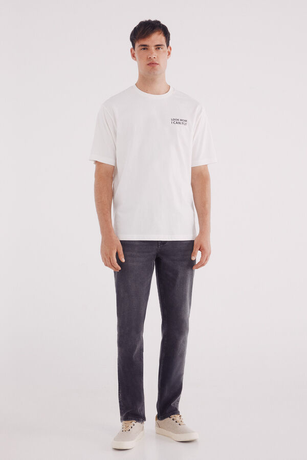 Springfield Cal&ccedil;a jeans slim cinza escuro cinzento