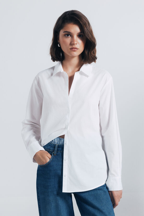 Springfield Camisa oversized blanco