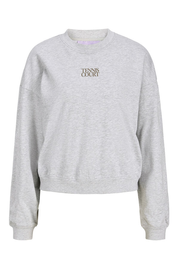 Jack & Jones Sudadera loose Tennis Court gris