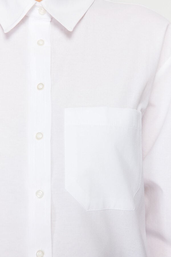 Trendyol Camisa de algod&atilde;o branco