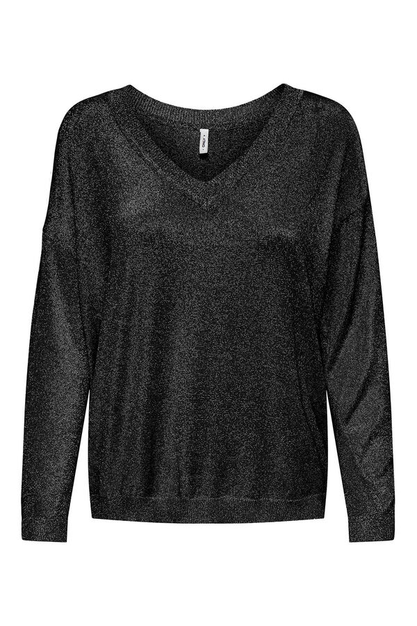 Only Jersey de punto negro