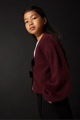 Name It C&aacute;rdigan con lazo de ni&ntilde;a morado/lila