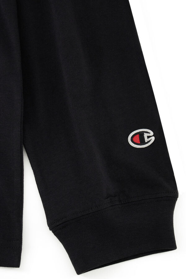 Champion T-shirt manga comprida preto