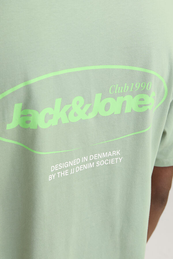 Jack & Jones Camiseta back print verde