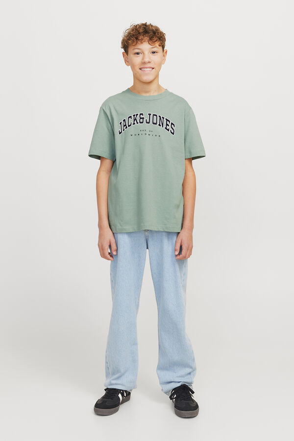 Jack & Jones Junior Camiseta estampada regular fit bege