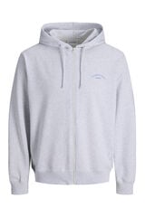 Jack & Jones Sudadera con cremallera relaxed gris