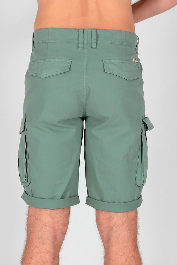 Brave Soul Short cargo con siete bolsillos kaki
