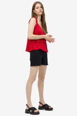 Tiffosi Bermuda Tiro Medio Rachel negro