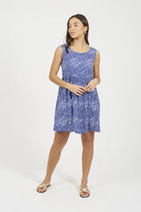 Brave Soul Vestido bata mangas azul