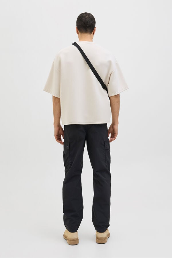 Jack & Jones Pantal&oacute;n cargo relaxed fit negro