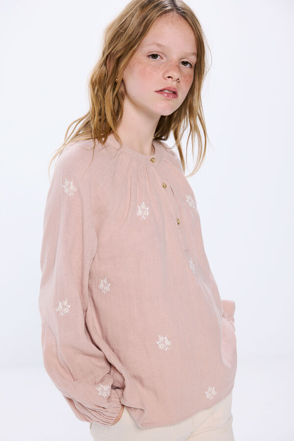 Springfield Kids Blusa bordados ni&ntilde;a rosa