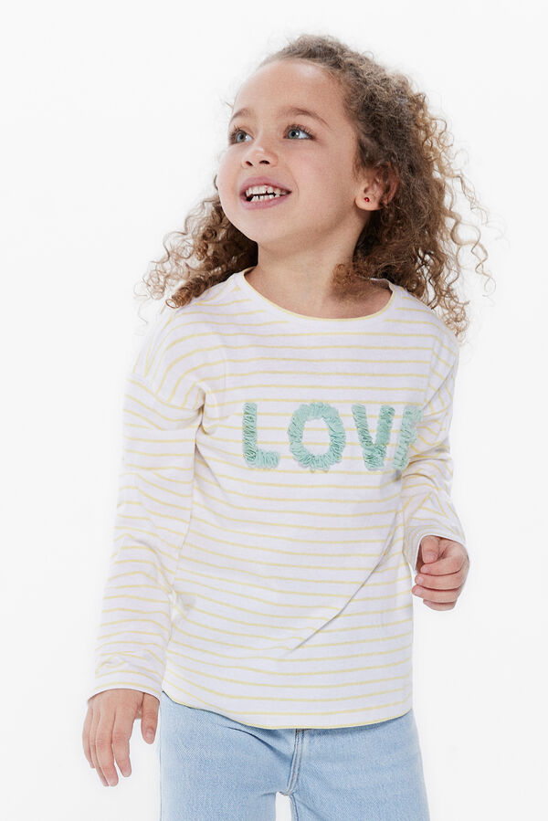 Springfield Kids Camiseta "Love" ni&ntilde;a amarillo