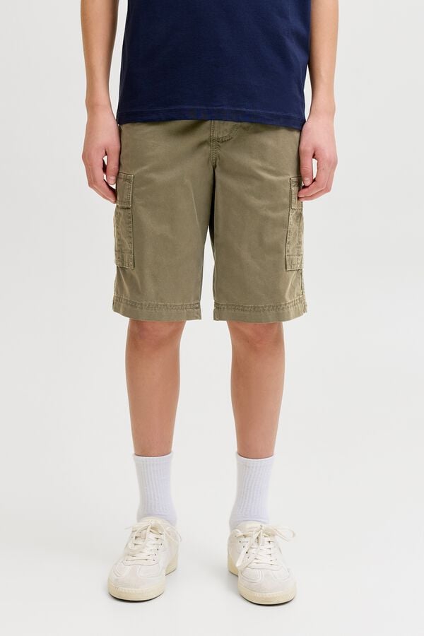 Jack & Jones Junior Bermuda cargo militar verde
