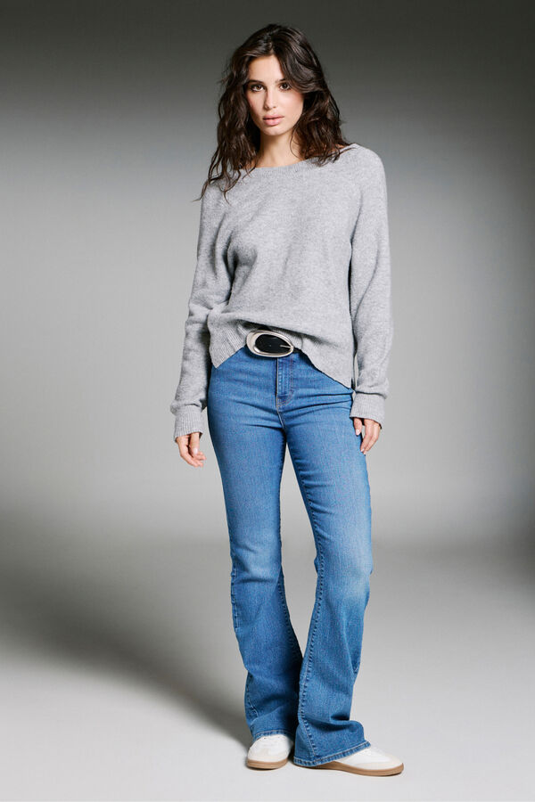 Only Su&eacute;ter revers&iacute;vel  cinzento