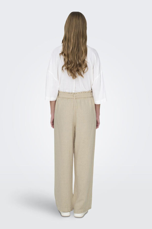 JDY Pantal&oacute;n largo de lino gris