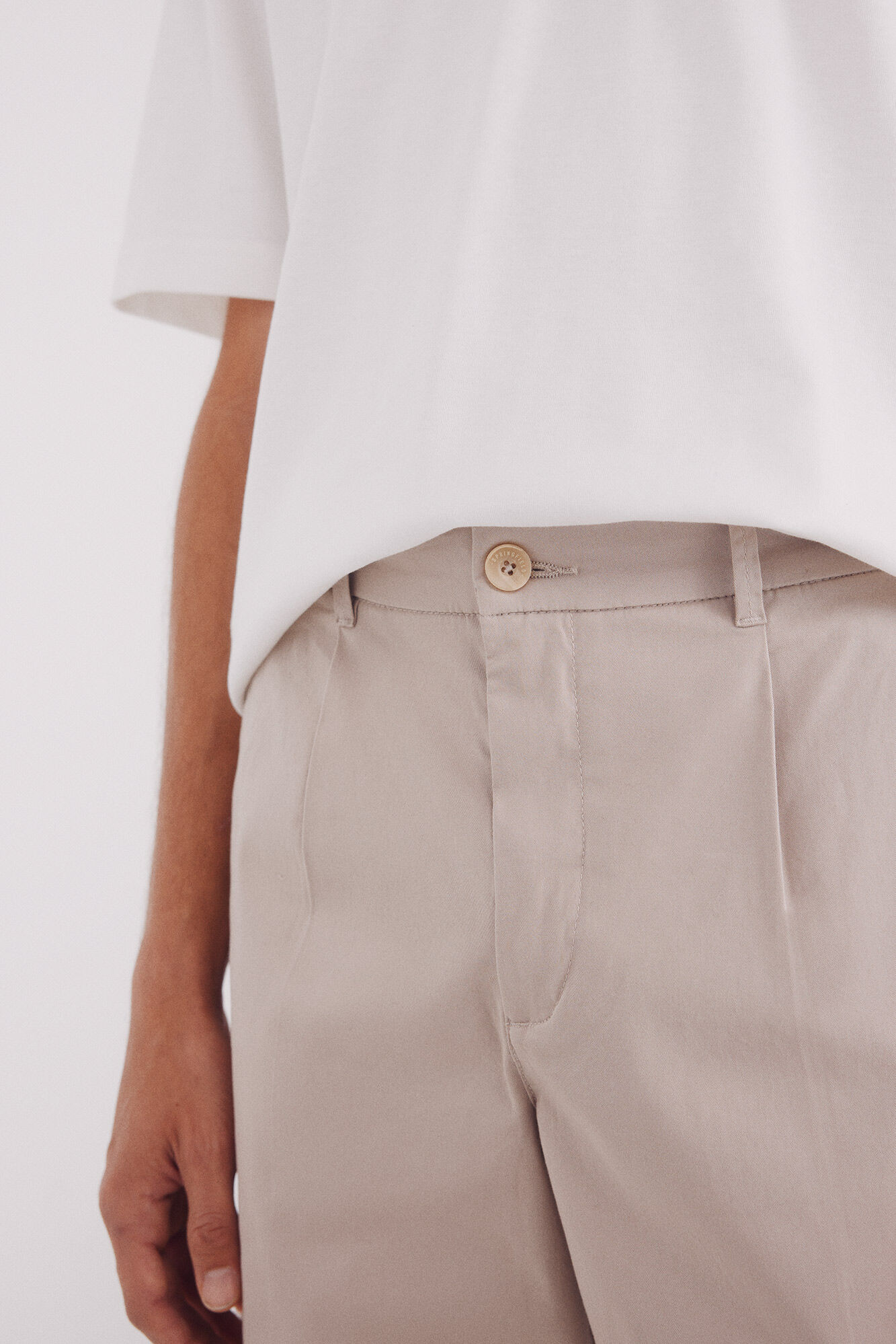 Springfield Bermuda algod&oacute;n wide fit