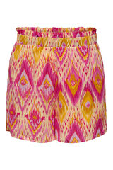 Only Cal&ccedil;as curtas cintura el&aacute;stica rosa