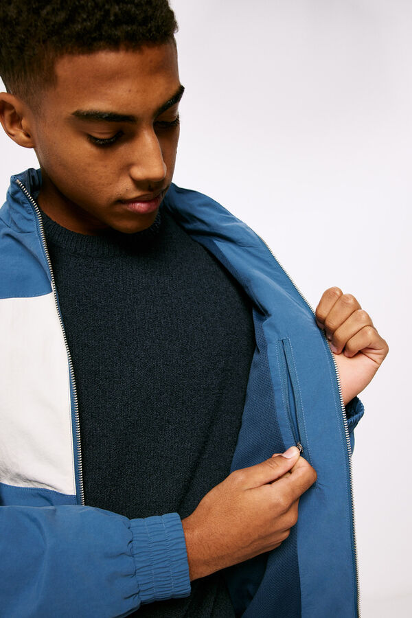 Springfield Blus&atilde;o blocos cor azul