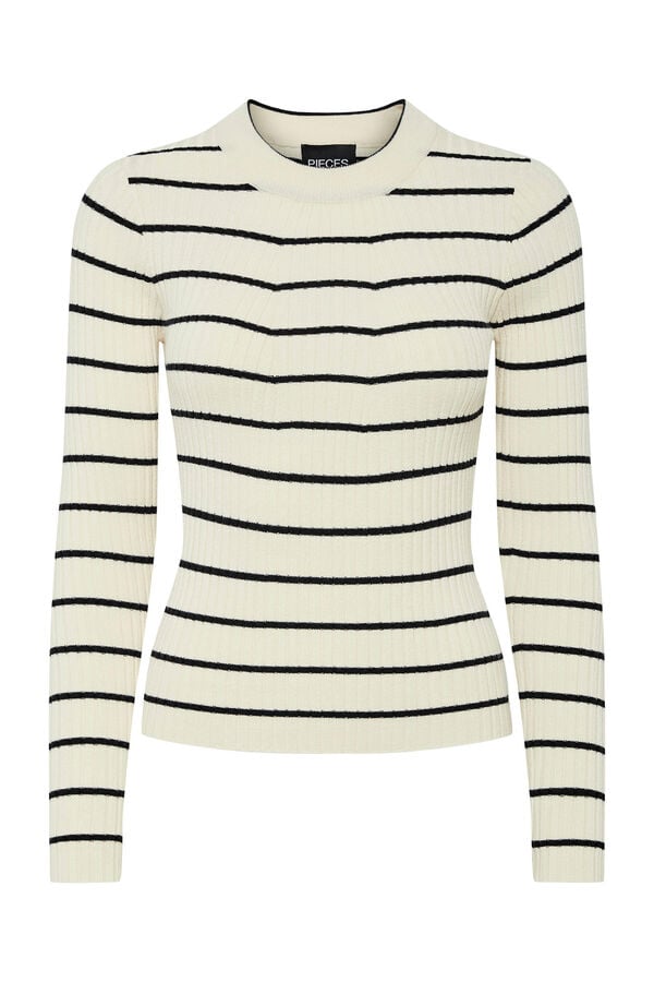 Pieces Camisola b&aacute;sica  cinzento