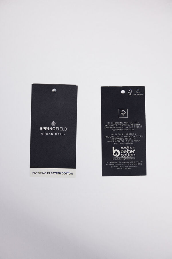 Springfield Camisa polera mao estructura estampado