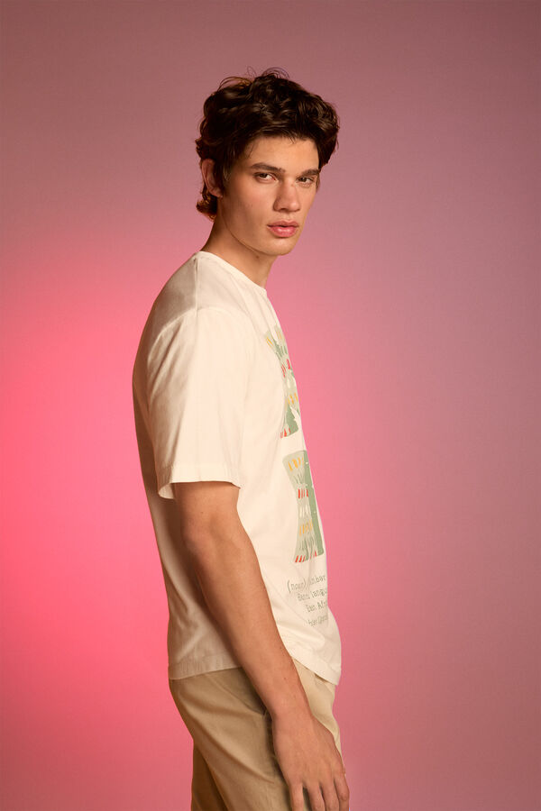 Springfield Camiseta do Projeto Beb&ecirc;s de Uganda bege