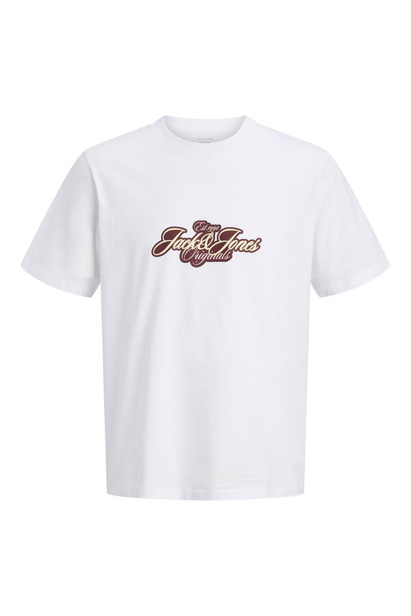 Jack & Jones T-shirt com estampado na frente branco