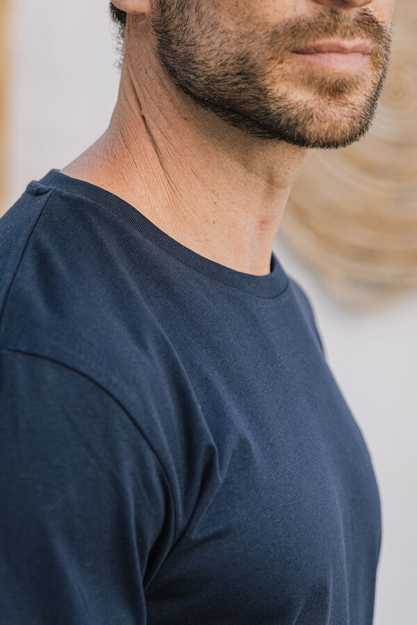 Celopman Camiseta B&aacute;sica M/L azul