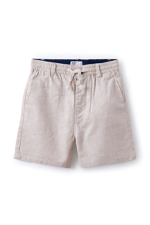 Springfield Kids Bermudas linho menino bege