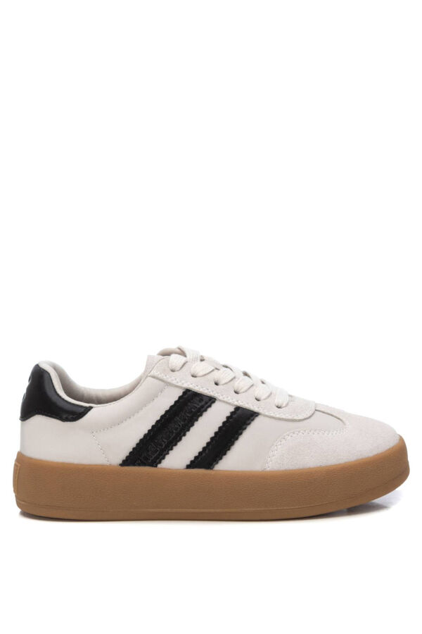 XTI Zapato Deportivo Ni&ntilde;o/A Textil Doble Piso Tipo Tenis marfil