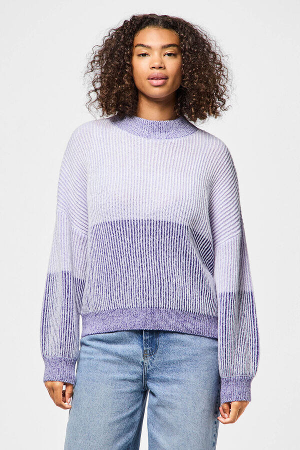 Pieces Jersey de punto morado/lila