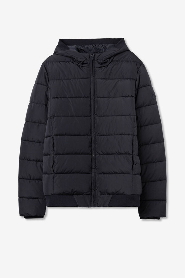 Tiffosi Chaqueta Acolchada con Capucha azul