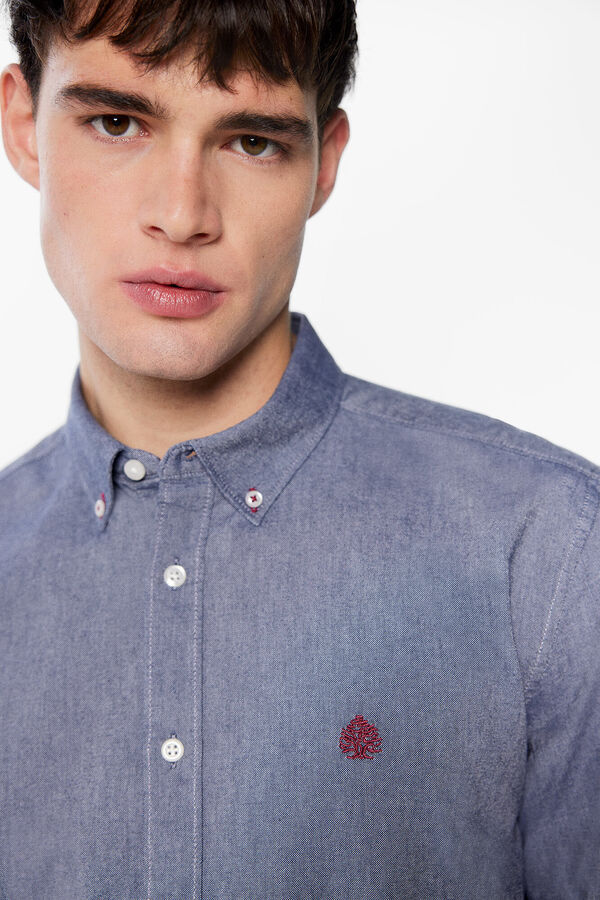 Springfield Camisa oxford azul