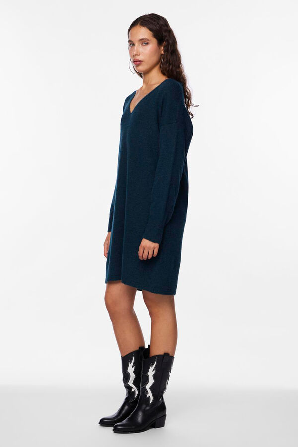 Pieces Vestido curto de malha verde