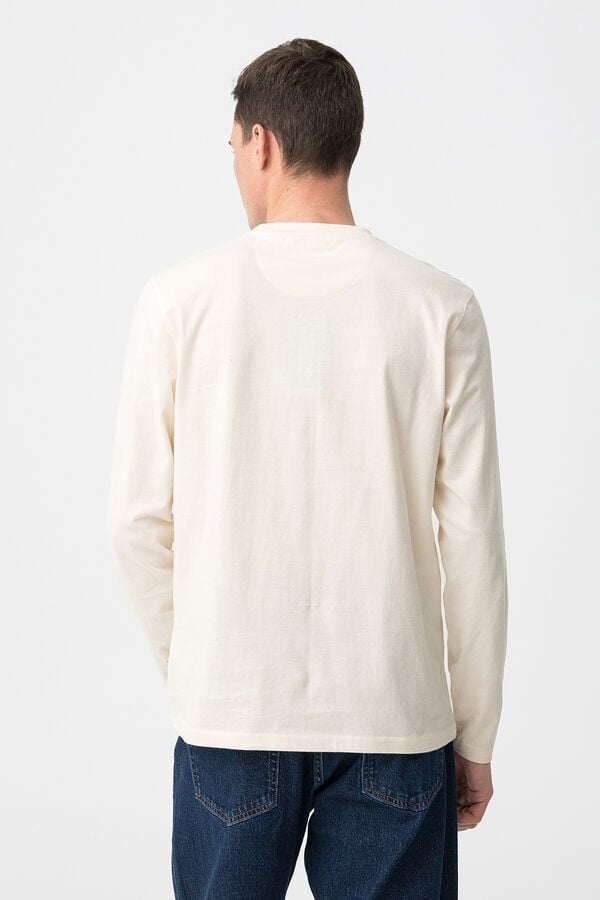 Tiffosi Camiseta de manga larga beige