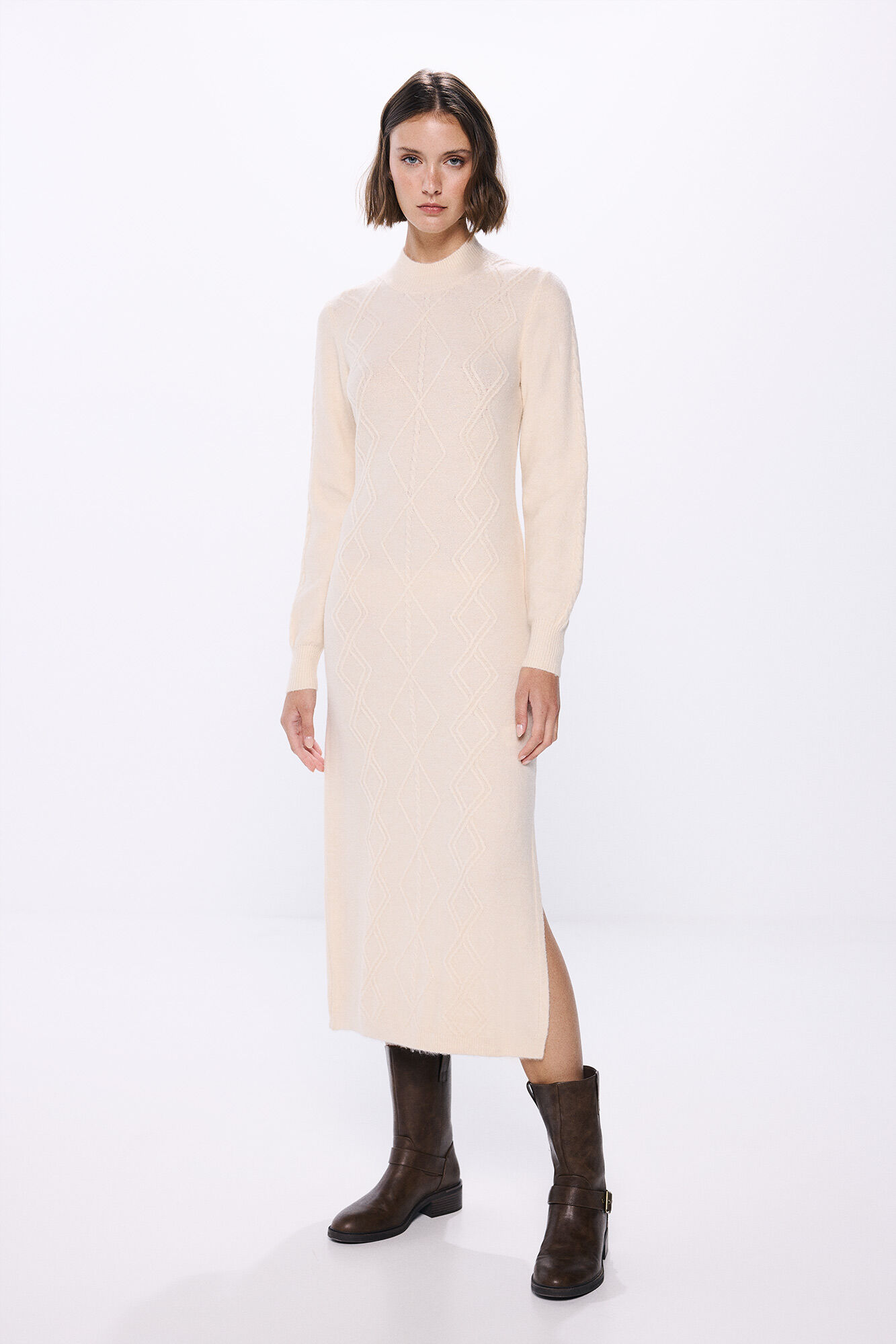 Springfield Vestido malha tricotado