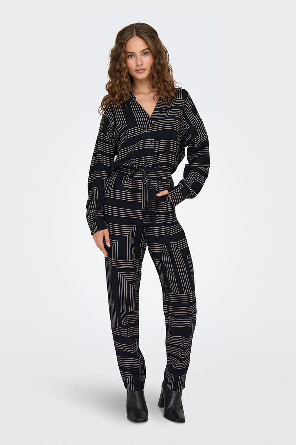 JDY Pantalones anchos negro