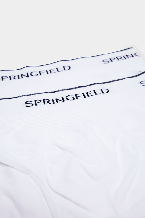 Springfield Pack de 2 slips básicos sem costuras branco