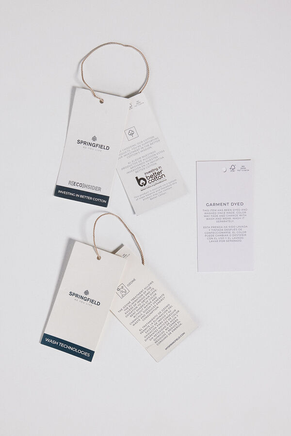 Springfield Bermuda ligera color slim fit burdeos