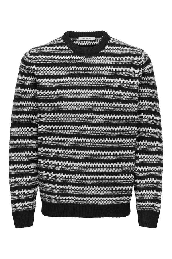 Only & Sons Camisola de gola redonda preto
