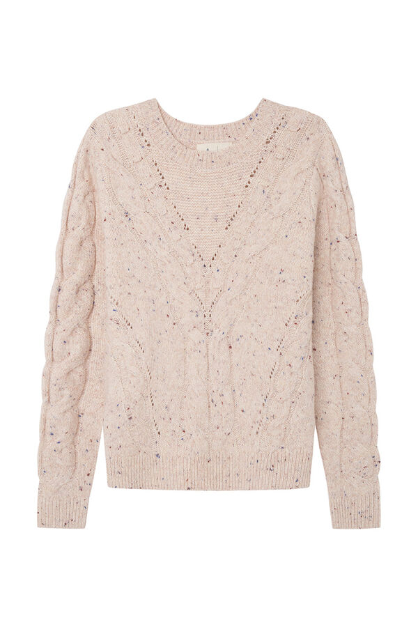 Springfield Jersey Jaspeado Estructura rosa